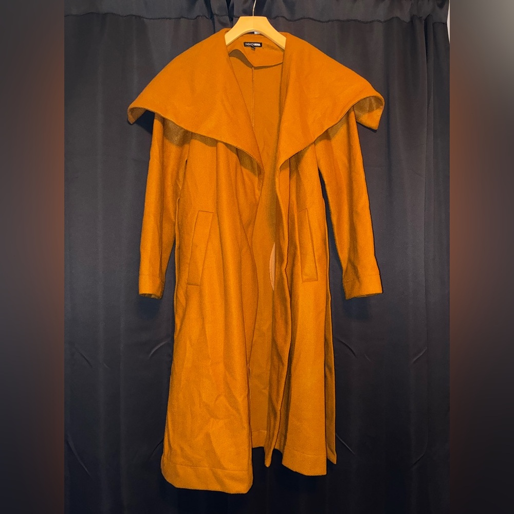 Stylish FashionNova Orange Trench Coat